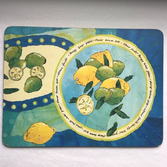 🍋Lemon and Lime Cork Table Mats - Picture 5 of 8